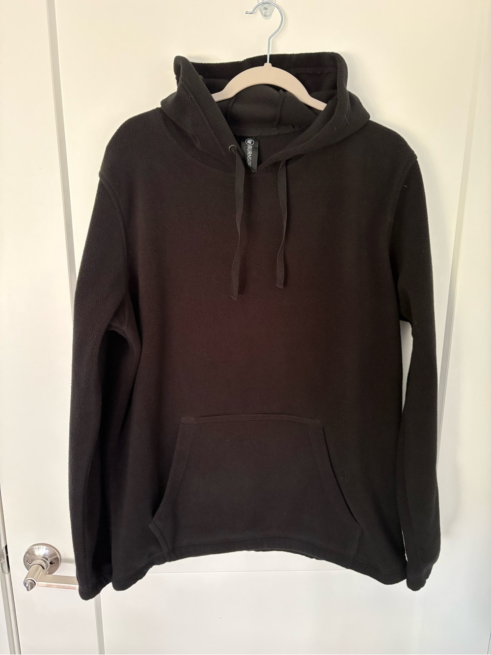 burnside Black Pullover Hooded Fleece Sweatshirt
